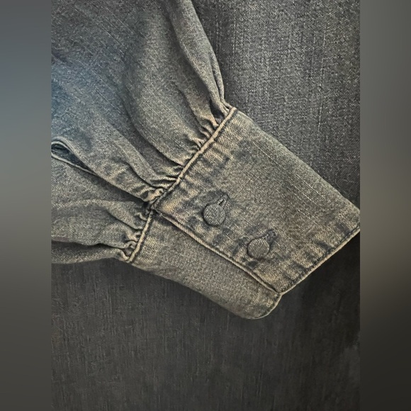 J Crew Indigo Button-Up Shift Dress, NEW - Picture 10 of 11